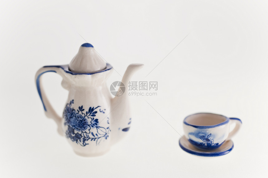 微型时间茶壶侏儒陶瓷杯子陶器咖啡壶茶碗咖啡团队图片