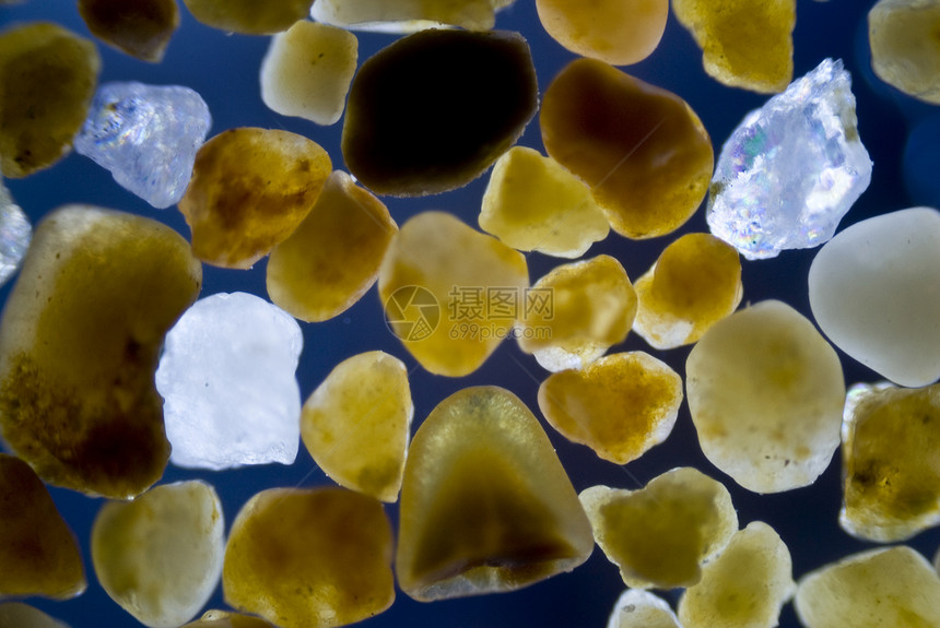 沙粒光学照片火山矿物显微矿物质宝石显微镜极化石头图片
