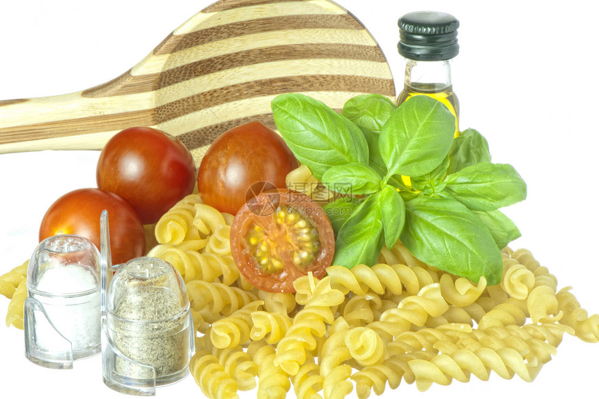 意大利面烹饪营养香蒜贝壳面条饮食敷料螺丝厨房图片