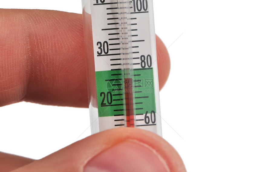温度计玻璃绿色摄氏度温度测量乐器红色数字气象天气图片