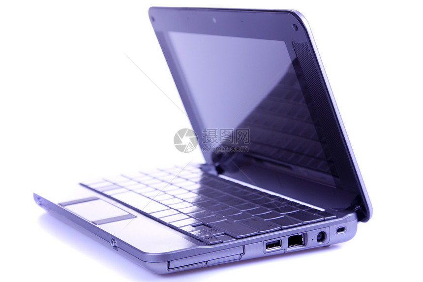计算机和通信概念电脑技术笔记本电子白色办公室监视器键盘图片