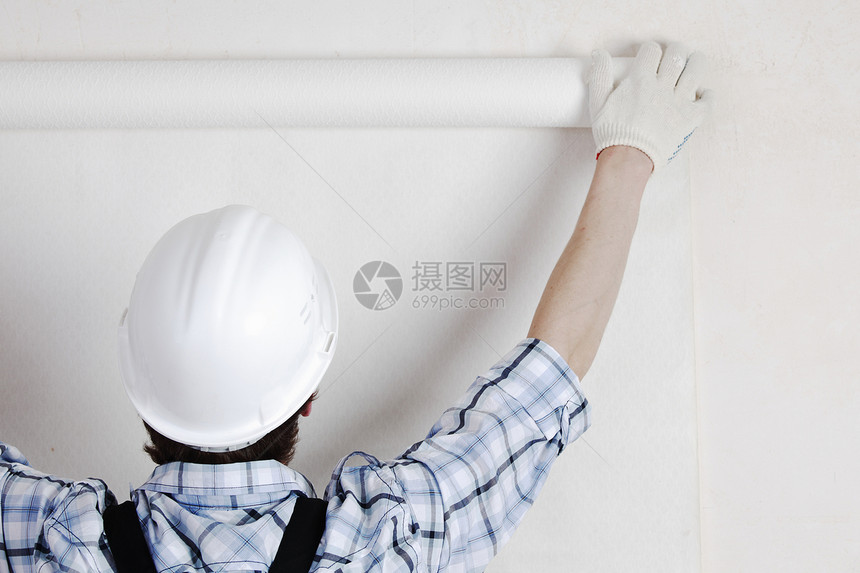 附加壁纸建设者活动劳动男性维修装潢墙纸调色板改造男人图片