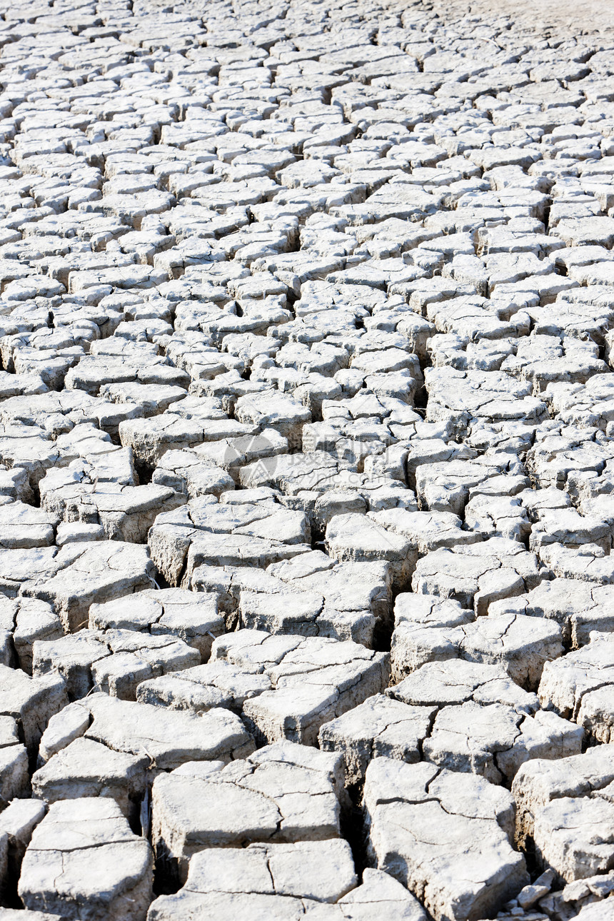 法国普罗旺斯Camargue地区公园旱地侵蚀外观土地干旱土壤图片