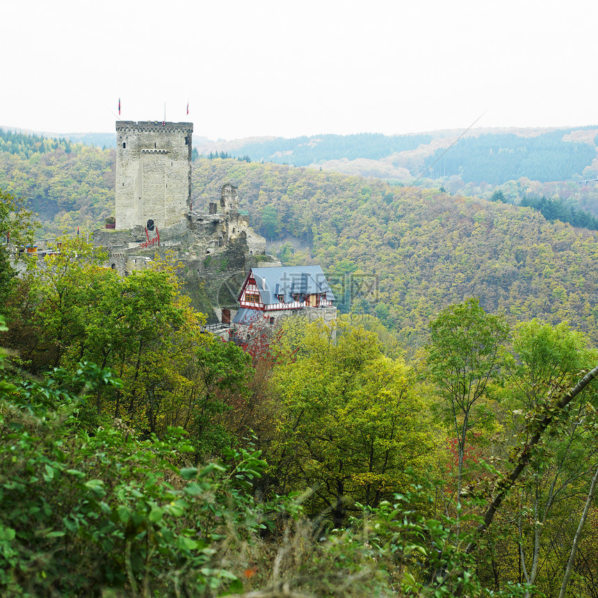 德国列因兰费尔兹埃伦堡城堡森林旅行历史性世界要塞建筑据点建筑学堡垒季节图片