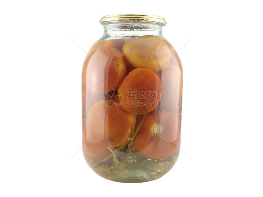 保存番茄罐装美食红色胡椒绿色香料白色装罐蔬菜盐渍图片