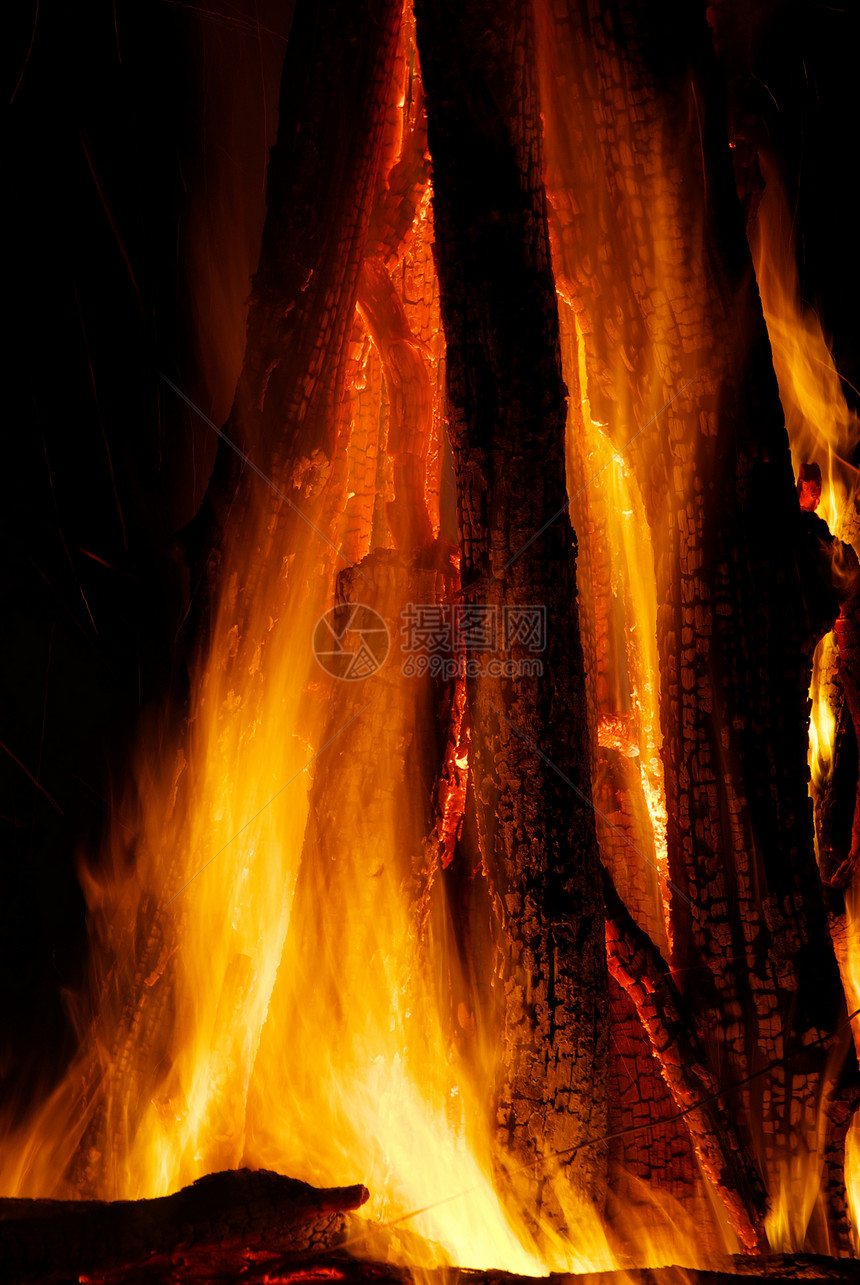 火灾火花煤炭篝火警报红色辉光力量温度燃料炙烤图片