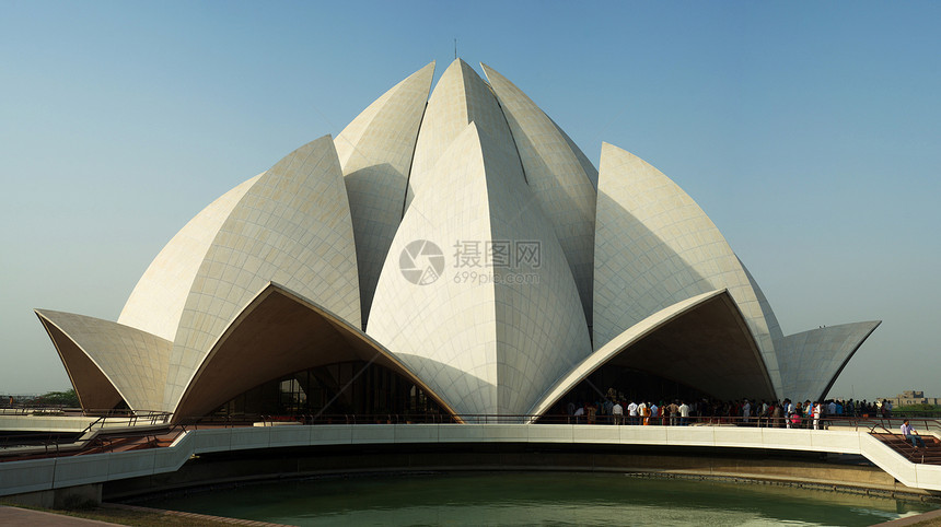 莲花庙蓝色寺庙建筑学旅游教会吸引力建筑宗教民众纪念碑图片