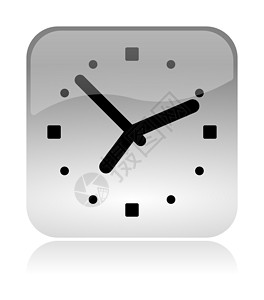 模拟时钟时间 Web 界面图标背景图片
