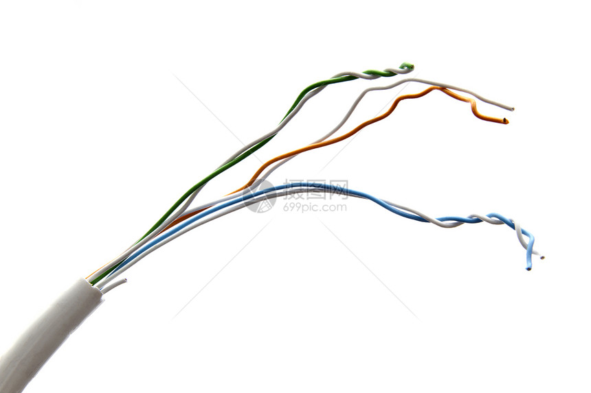 彩色电线承包商技术电子产品商业金属电气绝缘工具活力白色图片
