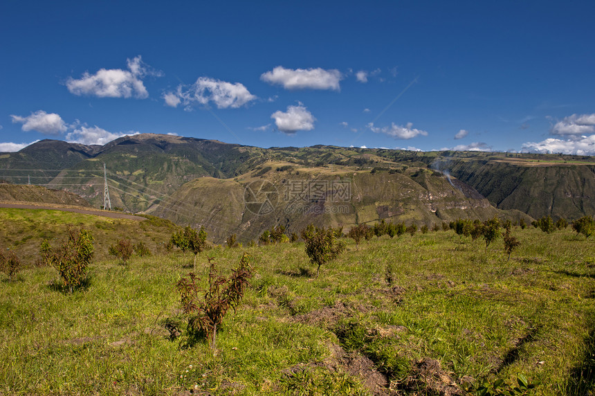 安第斯高原的农地农场假期水果环境绿色旅行山脉农村植物农业图片