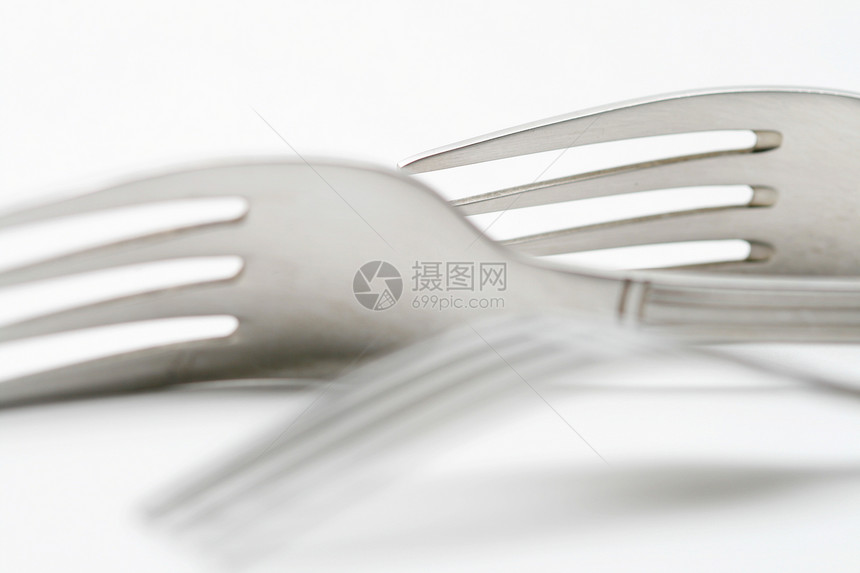 叉晚餐色调烹饪白色盘子工具用餐环境餐具蓝色图片