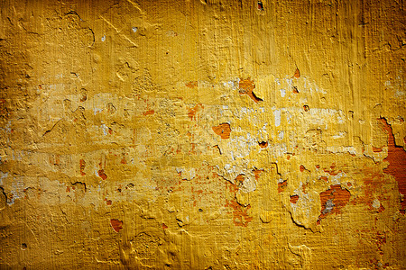 墙壁纹理黄色石膏背景图片