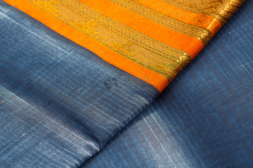 印度沙里服装材料编织纺织品织物丝绸图片