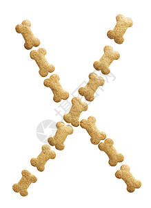 骨形形狗食品字母棕色骨骼动物饲料狗骨头形状高清图片