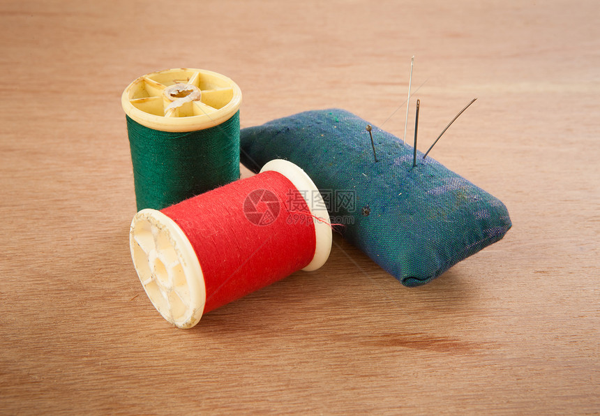 收藏线索红色织物刺绣材料棉布爱好绿色团体卷轴纤维图片