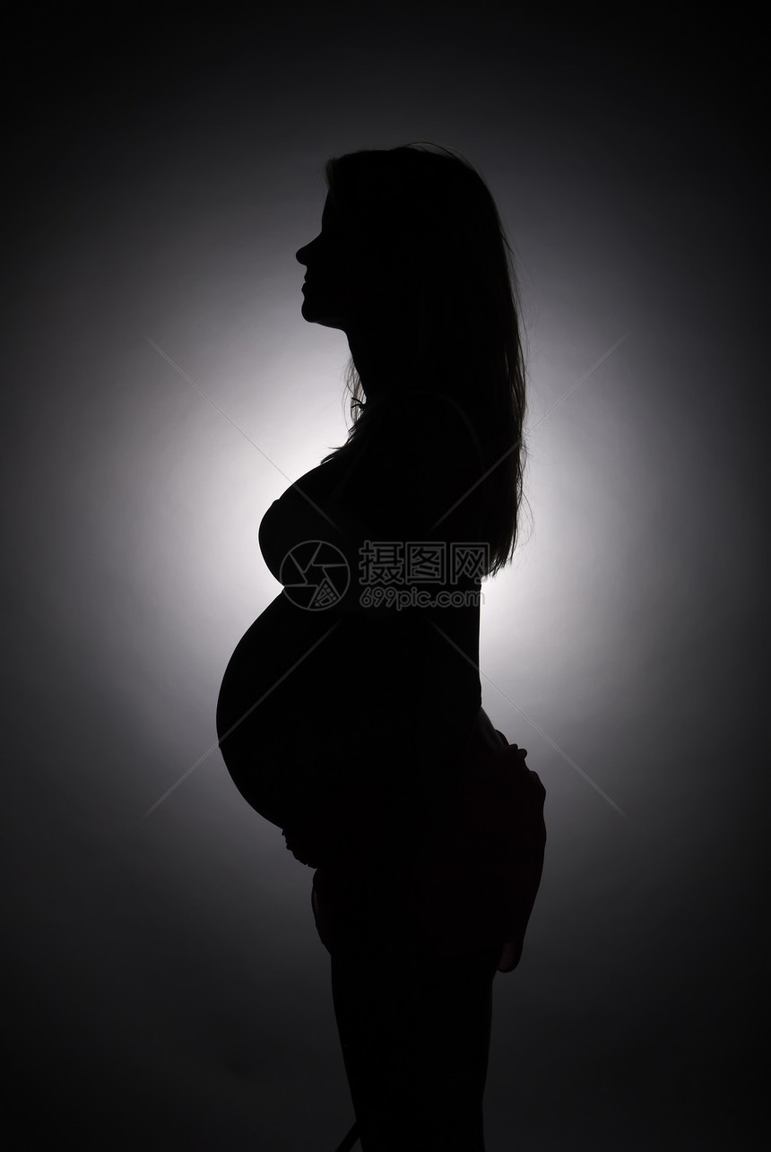 孕妇的肖像女士家长母亲新生活腹部女性女人影棚成人人类图片