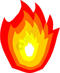 火火花反射插图火焰红色活力力量背景图片