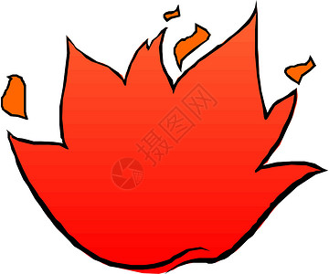 火力量反射活力火花插图火焰红色背景图片