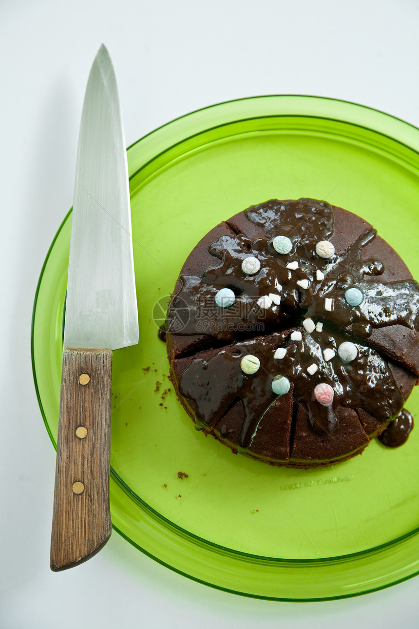 岩浆巧克力蛋糕白背景咖啡傻事蛋糕垃圾礼物庆典馅饼食谱派对生日图片