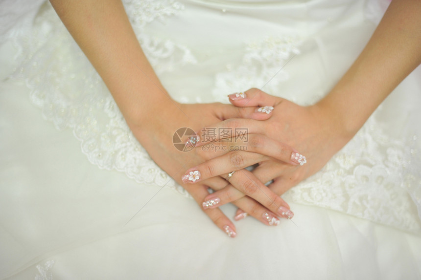 新娘手手套魅力皮肤美丽框架身体指甲仪式手指女士图片