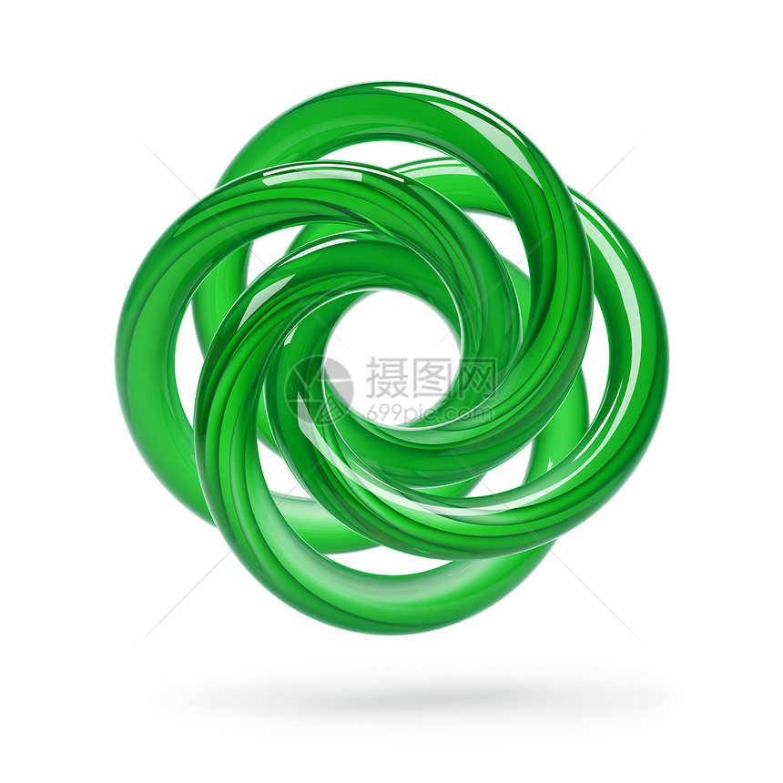 摘要形状曲线混响镜子白色技术绿色创造力插图金属玻璃图片