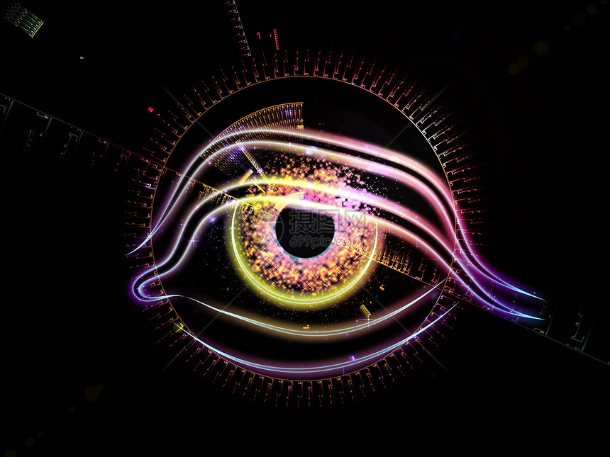 技术的误差瞳孔墙纸黑色虚拟现实辉光插图眼睛作品中心鸢尾花图片