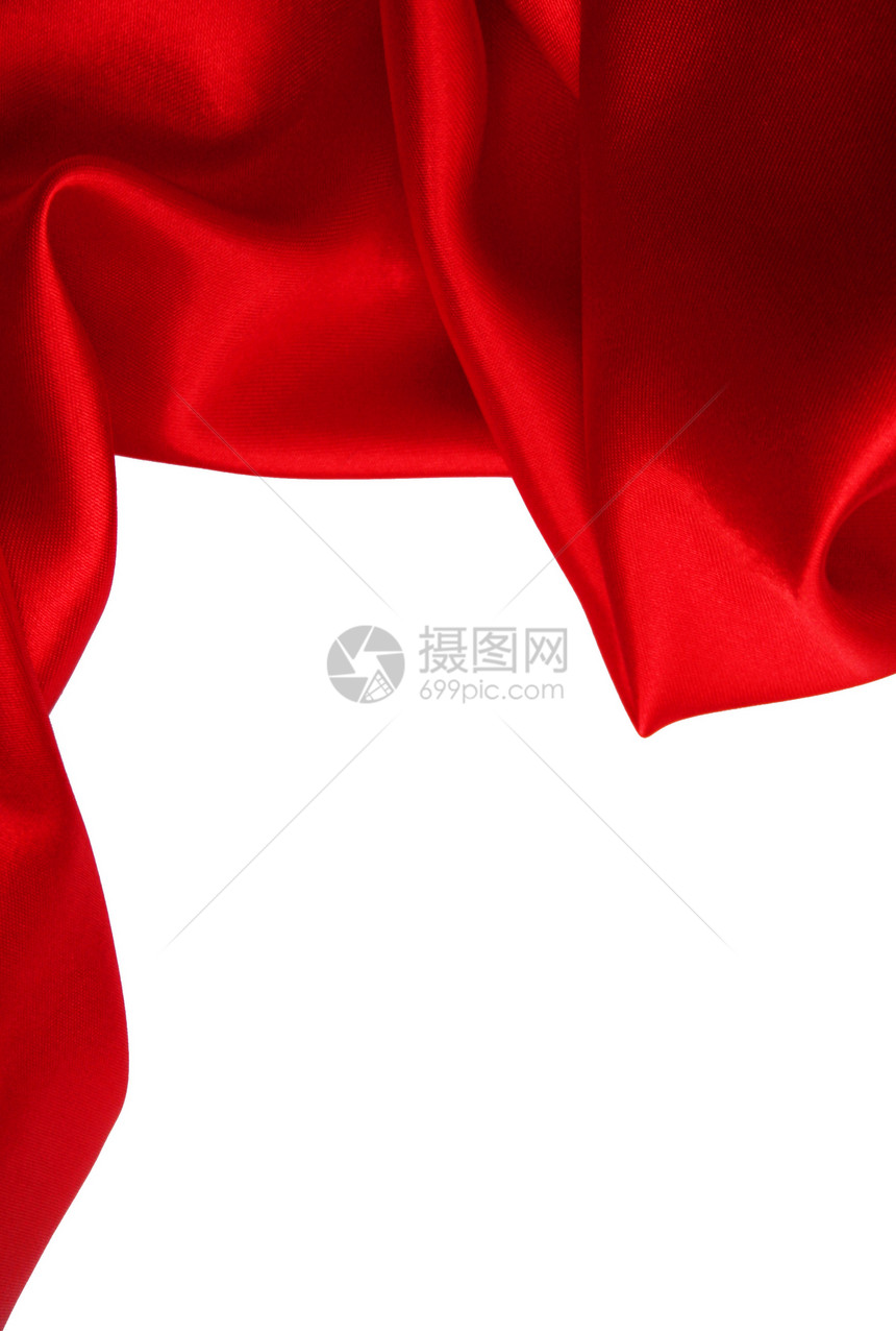 平滑的红丝绸背景柔软度材料纺织品热情窗帘奢华织物布料投标红色图片
