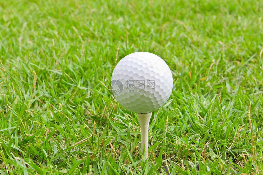 高尔夫球和茶叶草俱乐部运动球座曲线圆圈圆形空白草地游戏蓝色图片