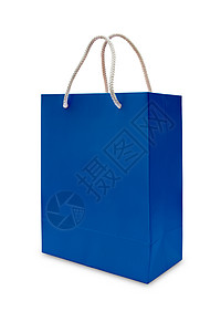 孤立的蓝纸购物袋塑料销售礼物市场包装顾客红色店铺开支零售背景图片