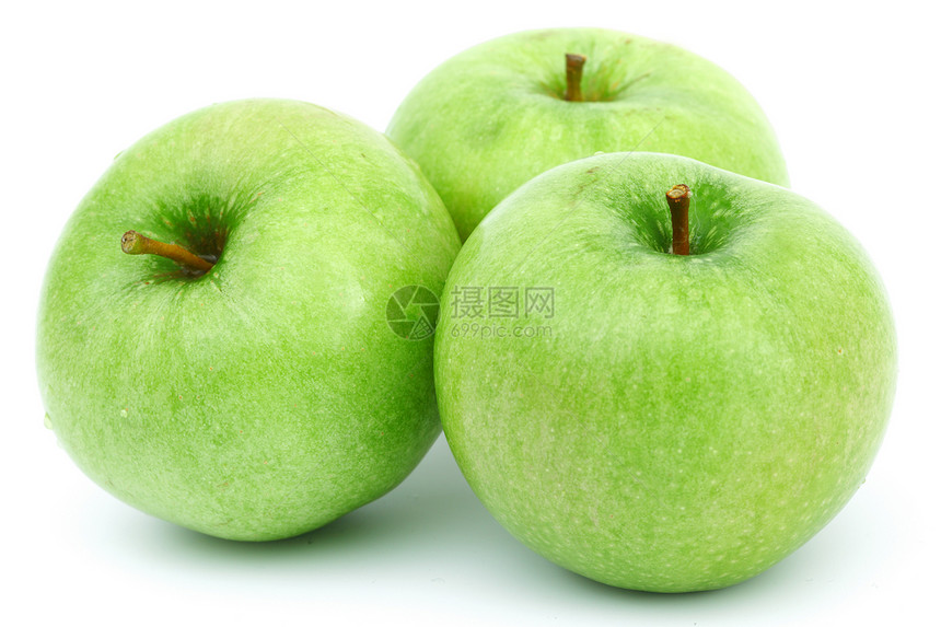绿苹果保健饮食果味圆圈卫生水果小吃宏观食物养分图片