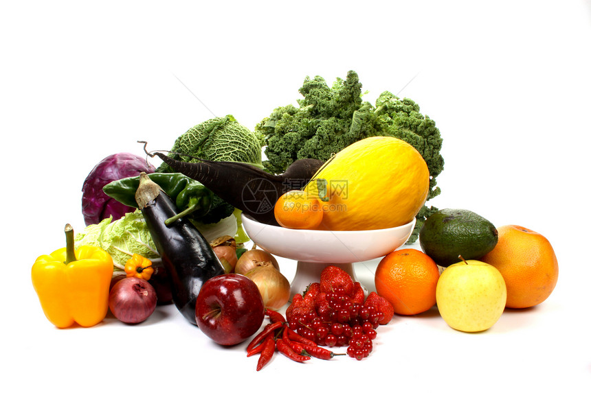 水果和蔬菜钻孔辣椒健康浆果烹饪橘子肋骨食物橙子茄子图片