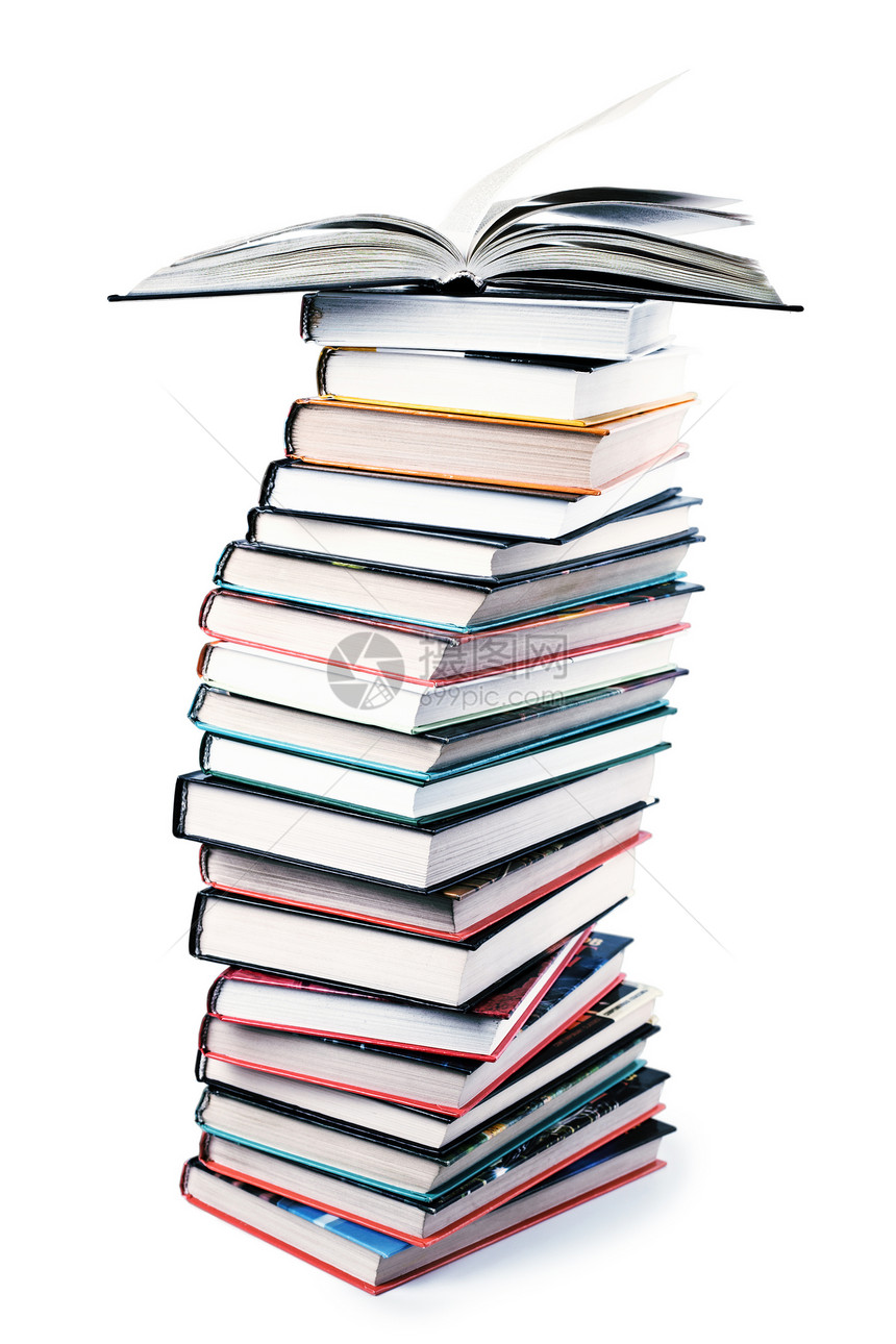 与世隔绝的大量书籍知识白色商业学习数据知识分子文学精装图书馆文档图片