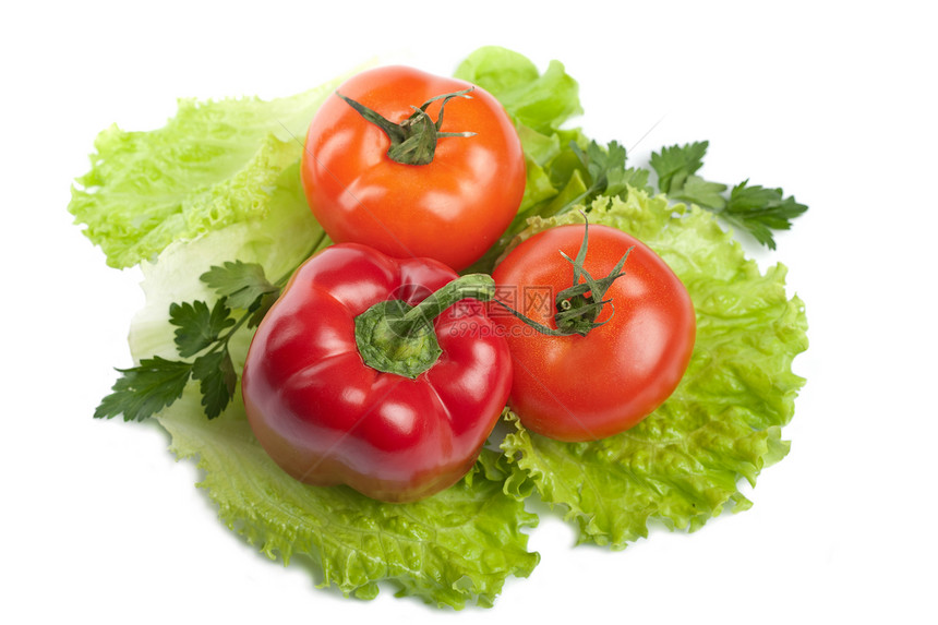 与世隔绝的彩色新鲜蔬菜食物美食沙拉饮食小吃玻璃宏观营养叶子草本植物图片