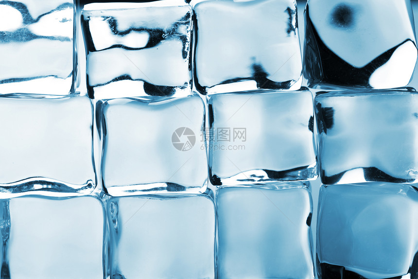 冰雪立方体背景液体水分蓝色调子白色生态环境反射冰箱冻结图片