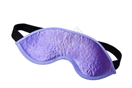 隔离眼罩隔离的紫色睡罩背景