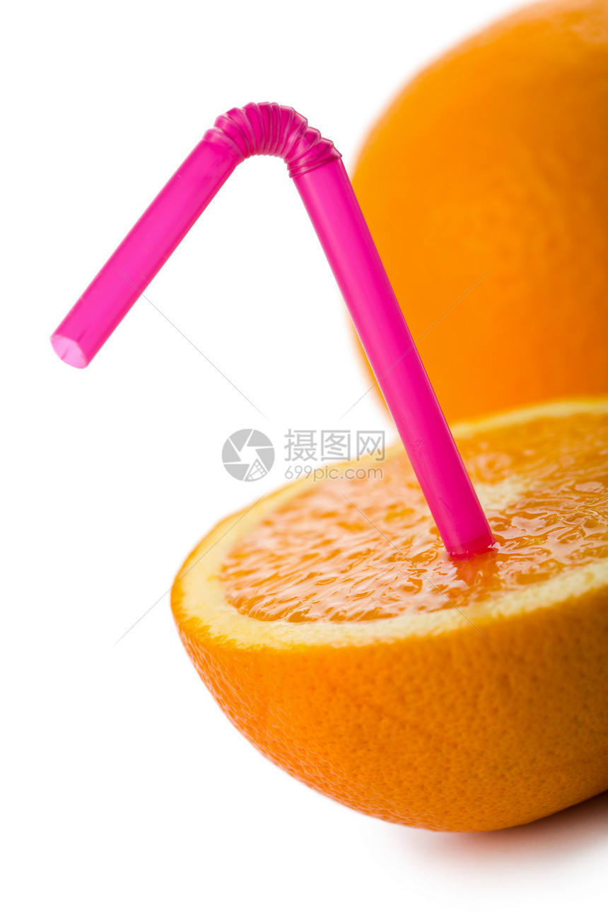 以除去的橙色干草养分饮料情调营养果汁早餐水果食物热带美食图片