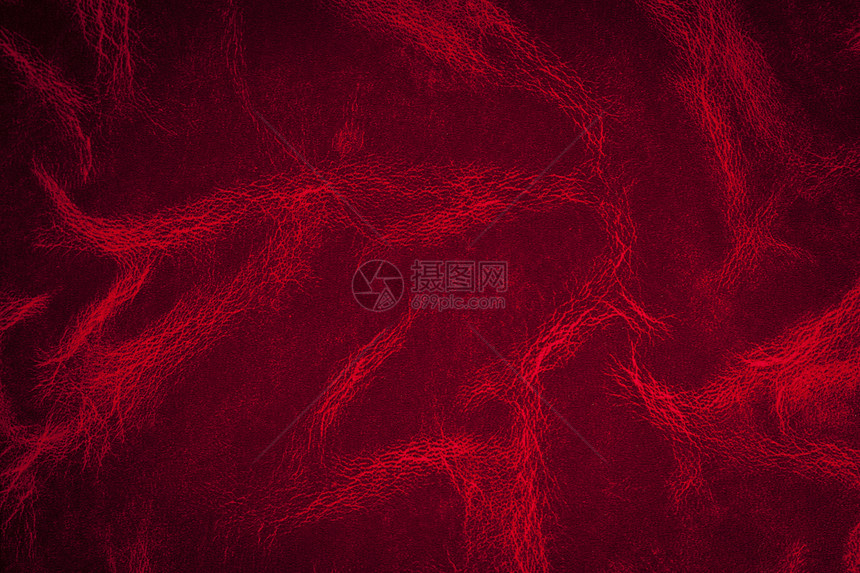 红色背景牛皮颗粒状插图皮革纺织品皮肤材料图片