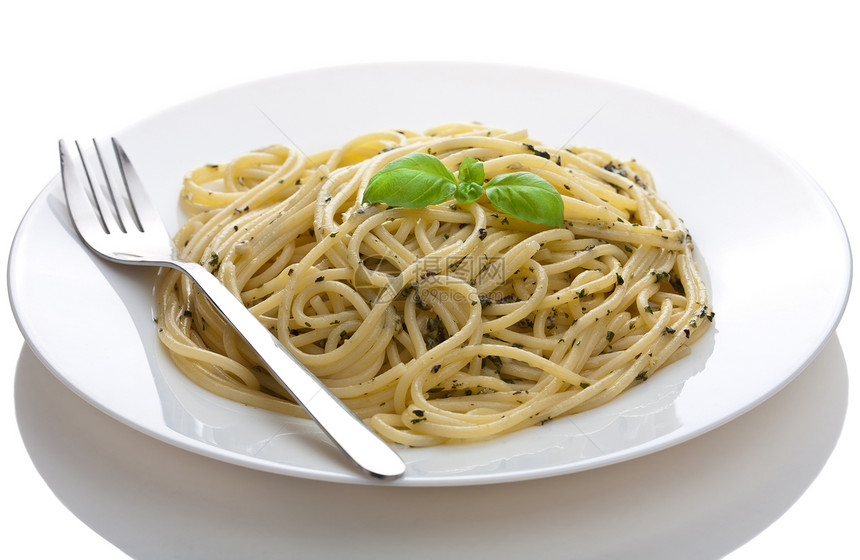 孤立的意大利面粉害虫香蒜餐厅厨房食物午餐白色香料草本植物叶子美食图片
