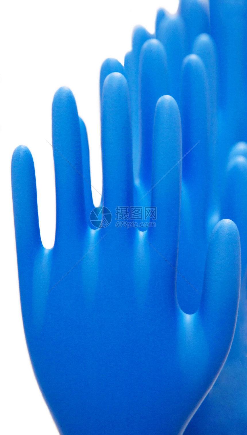 蓝乳胶手套手术安全手指腈类卫生科学蓝色医疗保护外科图片