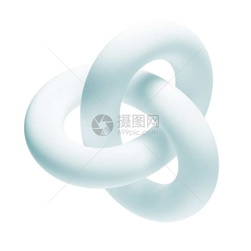 摘要形状反射技术圆环混响插图创造力几何学蓝色曲线金属图片