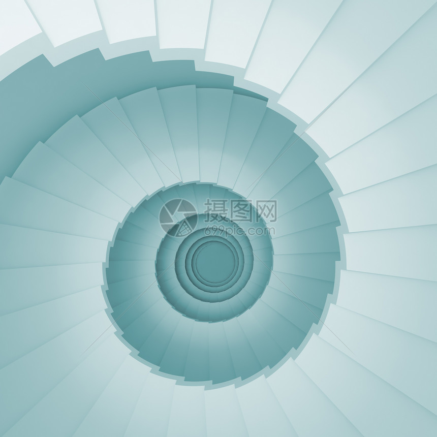楼梯背景公司艺术栏杆建筑曲线蓝色迷宫螺旋椭圆形地面图片