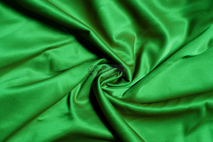 子值绿色缝纫丝绸材料图片