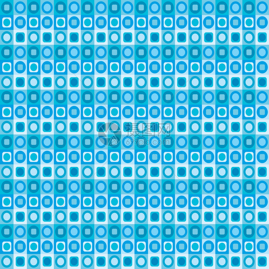 几何蓝色无缝模式图片