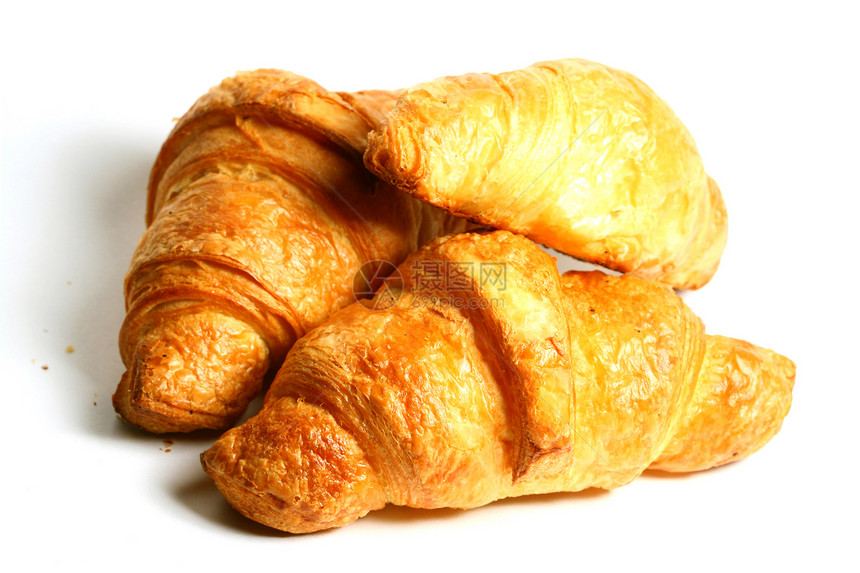 Croissunt 孔滴阴影传统小吃美食糕点包子白色早餐黄油羊角图片