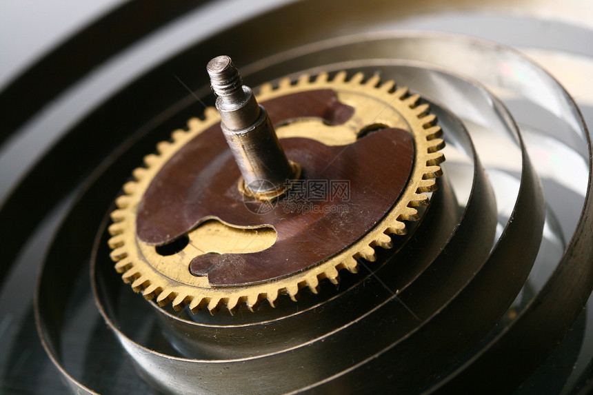 机械时钟装置机器平衡时间圆圈金属技术旋转宏观车轮乐器图片