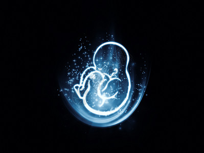 胎儿抽象记述墙纸蓝色子宫作品星星怀孕插图胎盘生长胎位背景