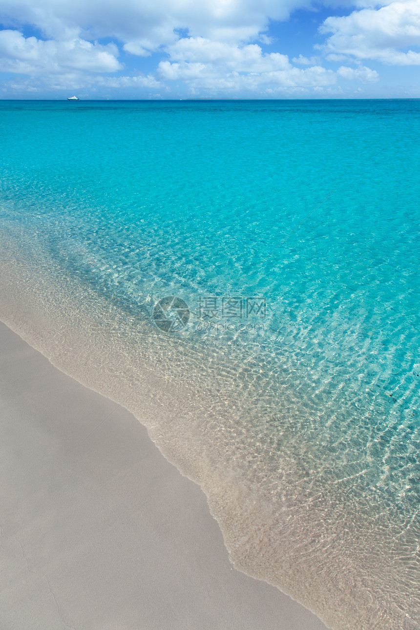 热带热带沙滩 有白沙和绿松石瓦特海浪波纹海洋场景假期支撑岛屿放松晴天水晶图片