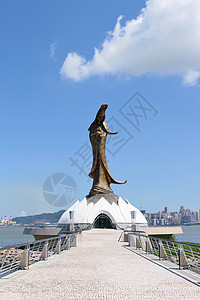 Kun Iam神像地标风景雕刻建筑纪念碑雕像历史宗教场景观光背景图片