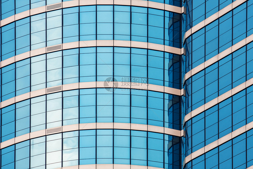 镜玻璃大楼阳光公司框架窗户蓝色建筑反射场景镜子正方形图片