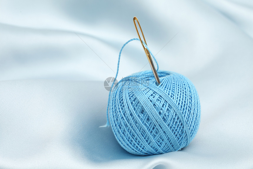 线海浪裁缝工作材料布料蓝色爱好衣服纺织品维修图片